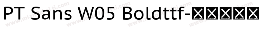 PT Sans W05 Boldttf字体转换